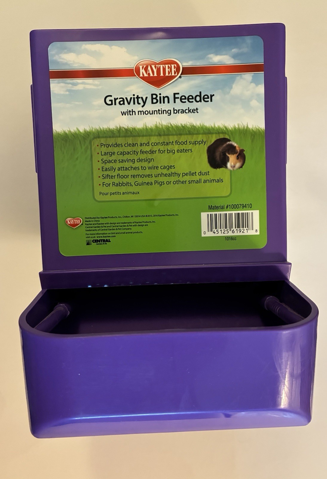 Kaytee Gravity Bin Feeder - Small Animal Food Dispenser