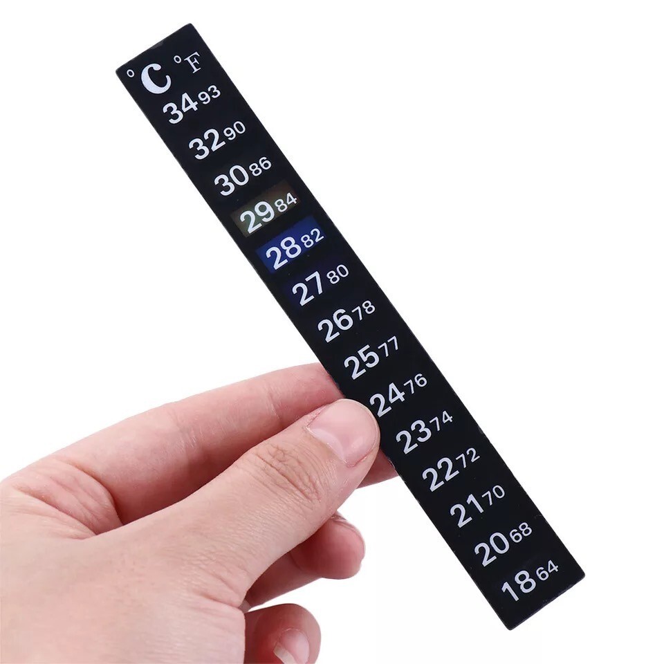 Dual Tank Celsius Fahrenheit Thermometer Stickers