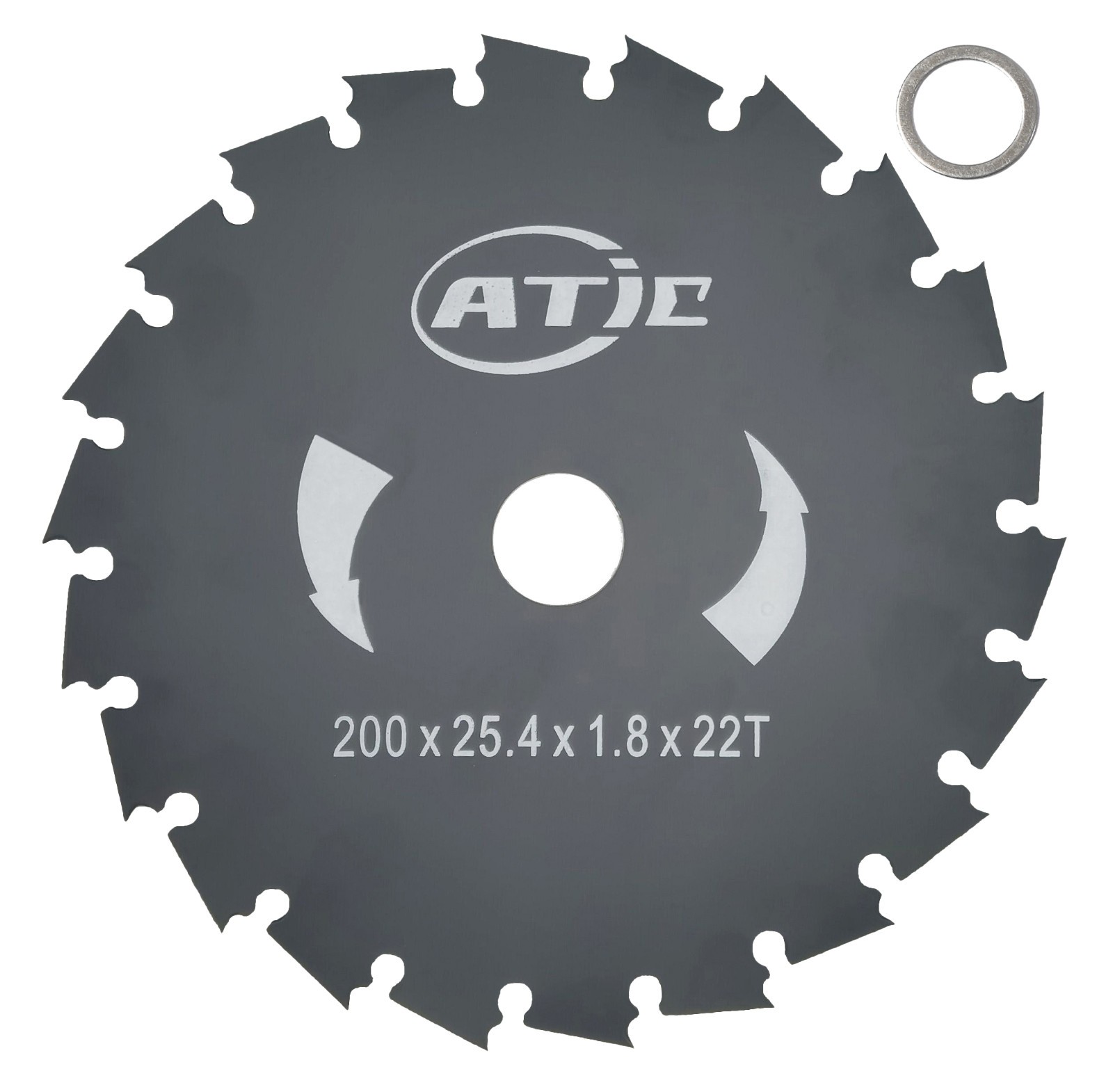 8 Inch Brush Cutter Blade - 22 Tooth Arbor (25.4/20mm)