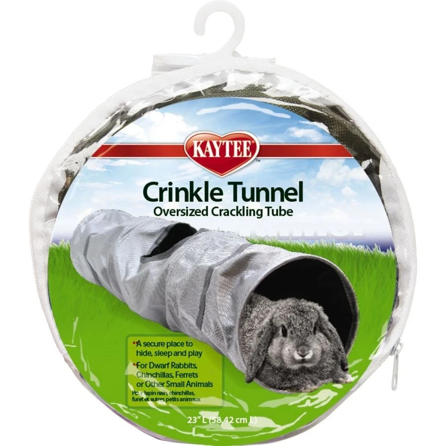 Kaytee Crinkle Tunnel for Guinea Pigs, Ferrets, Rabbits - Ov...