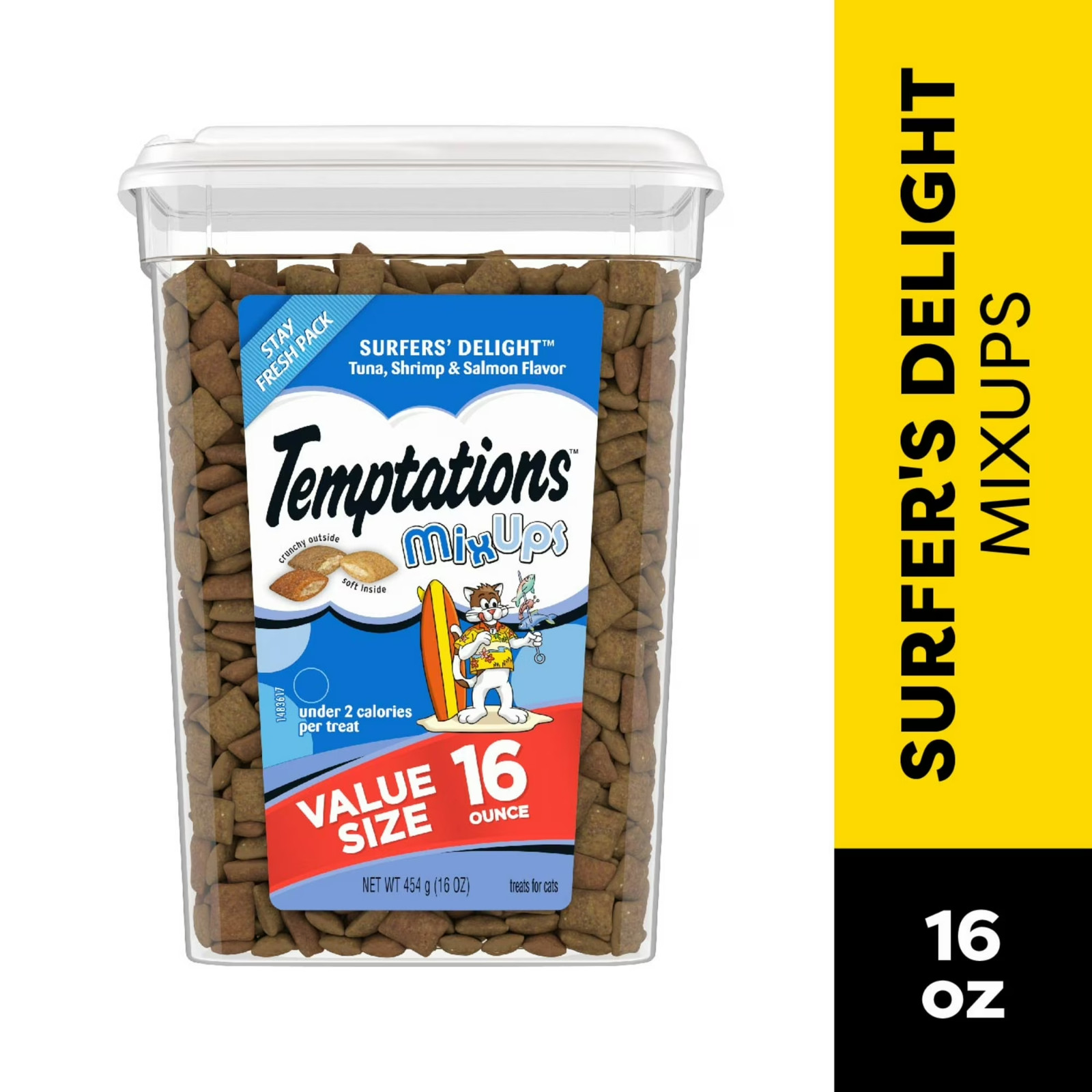 Temptations Mixups Surfer's Delight Crunchy & Soft Cat Treat...