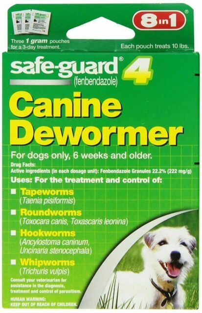 SafeGuard Dewormer for Small Dogs - 3 Dogs Pack, 10 lbs Each