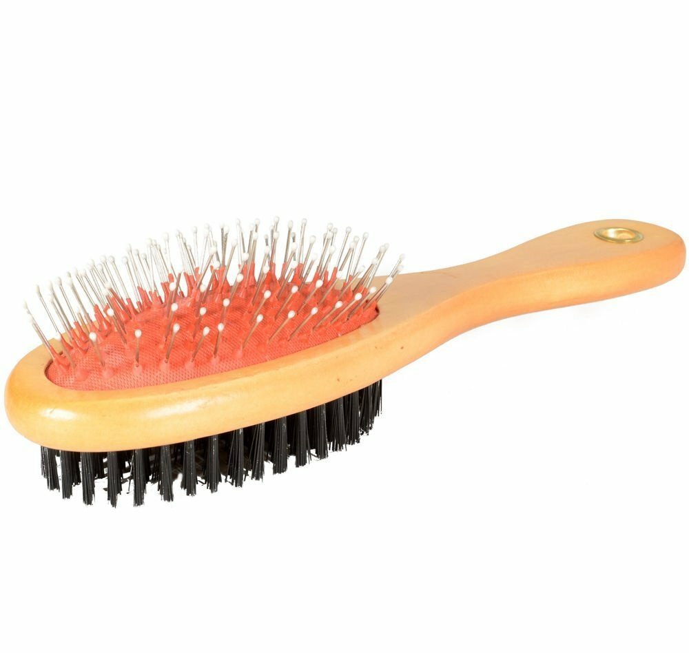 Double Side Bristle Pet Hair Grooming Brush for Cats & Dogs