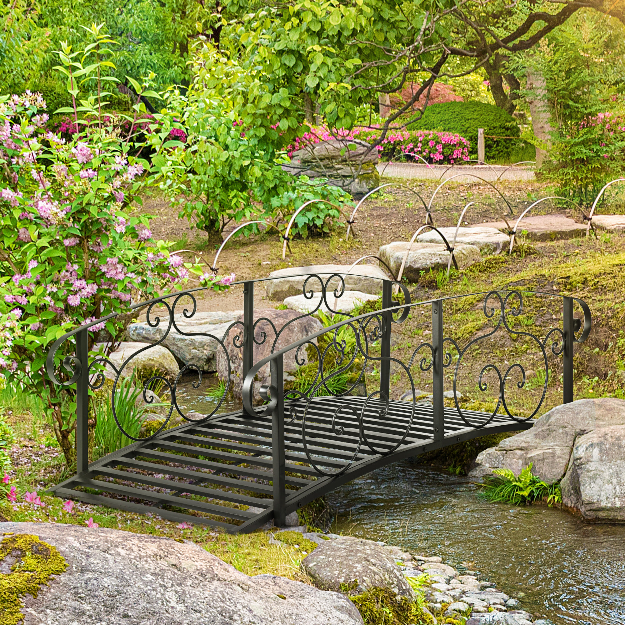 OutSunny Decorative Garden Bridge - 6 Foot Length