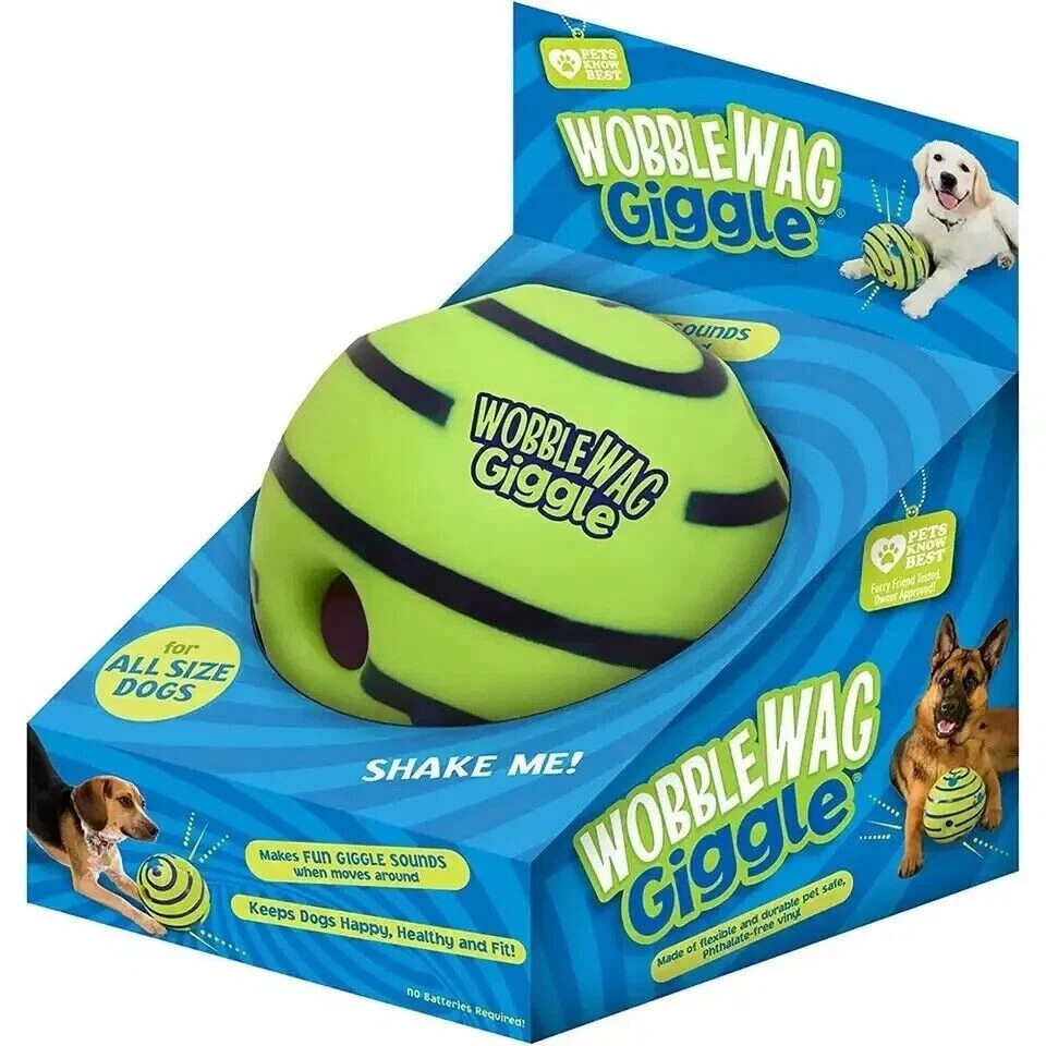 Wobble Wag Giggle Ball Dog Toy Fun Outdoor Floating Ball