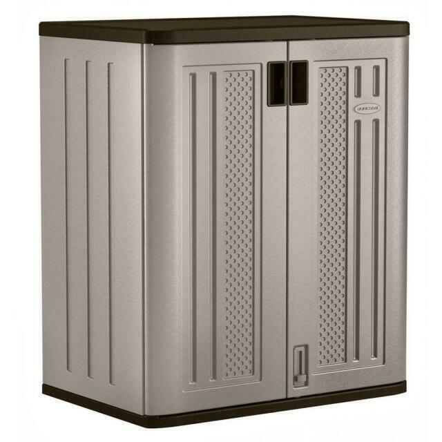 Suncast BMC3600 9 Cu Ft Heavy Duty Garage Storage Cabinet Pl...