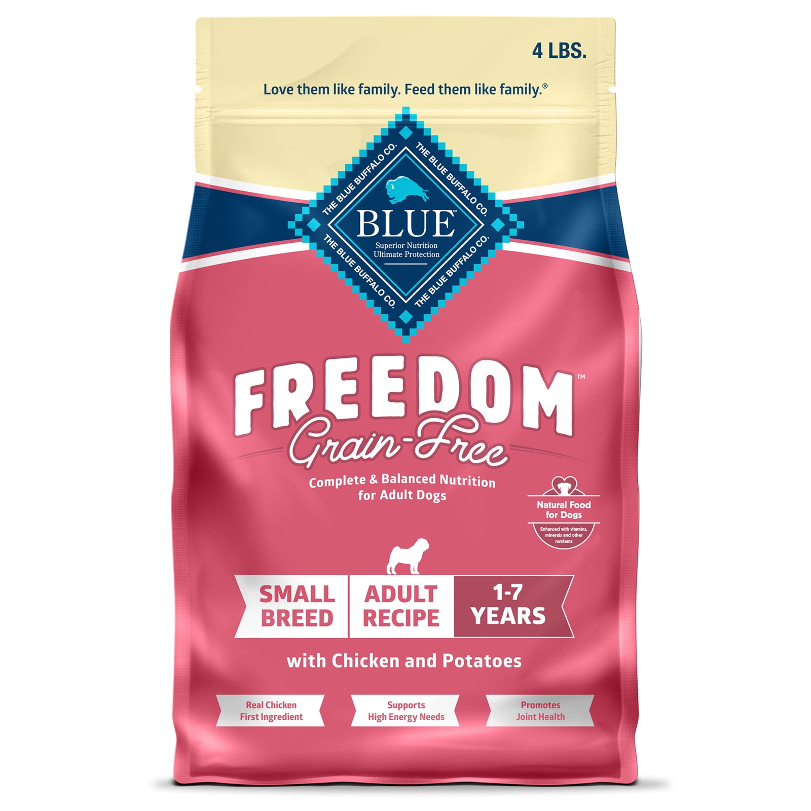 Blue Buffalo Freedom Grain-Free Small Breed Adult Dry Dog Fo...