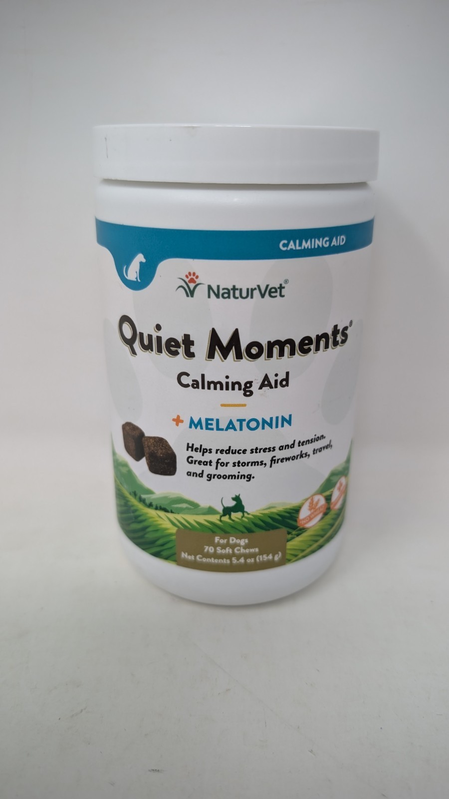 NaturVet Quiet Moments Plus Melatonin Dog Chews - Calming Tr...