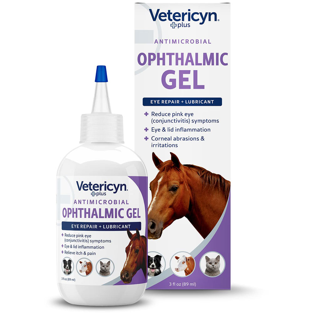 Vetericyn Plus Eye Repair Gel - 3 oz Antimicrobial Lubricant...