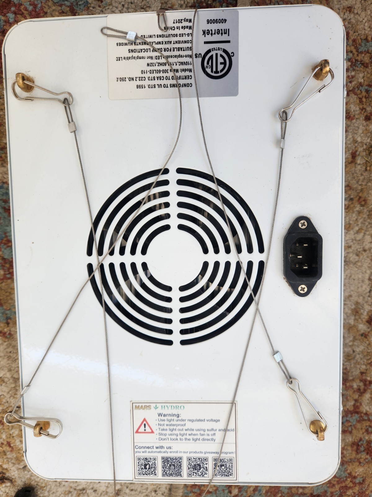 Mars Hydro Mz-300-60 LED Grow Light - Full Spectrum - 300W E...