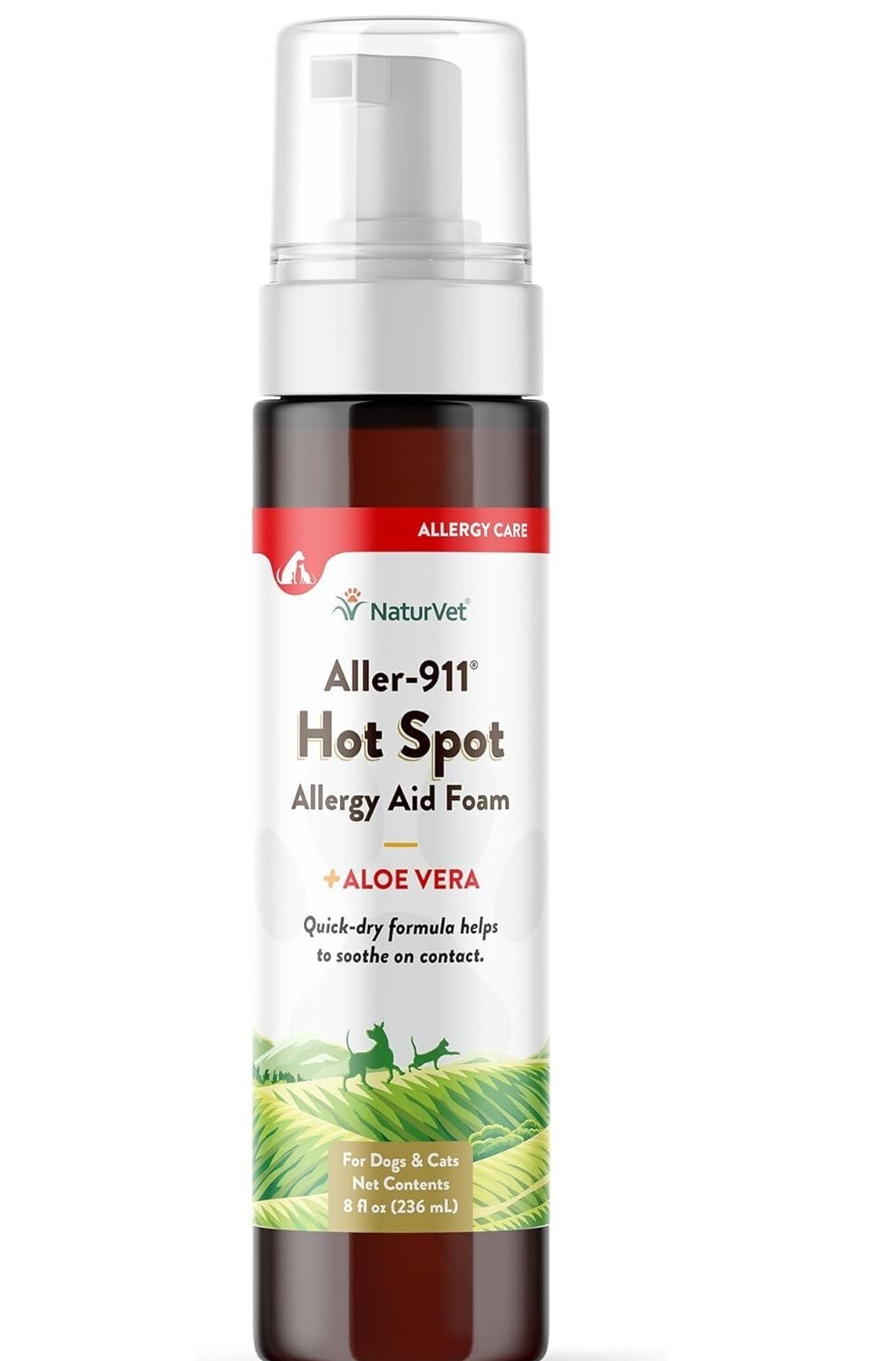 Aller 911 Hot Spot Foam for Dogs & Cats - Itchy Skin Relief