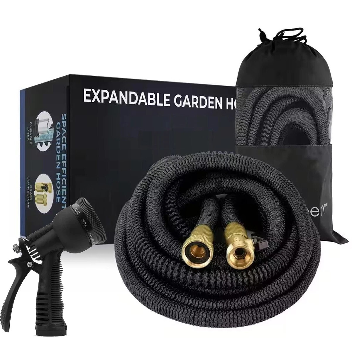 Deluxe Heavy Duty Expandable Garden Hose - 50 Feet