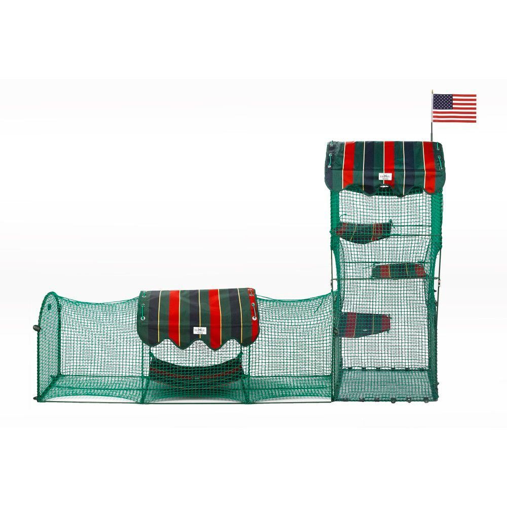 Kittywalk Town and Country Outdoor Cat Enclosure Green 96" x...