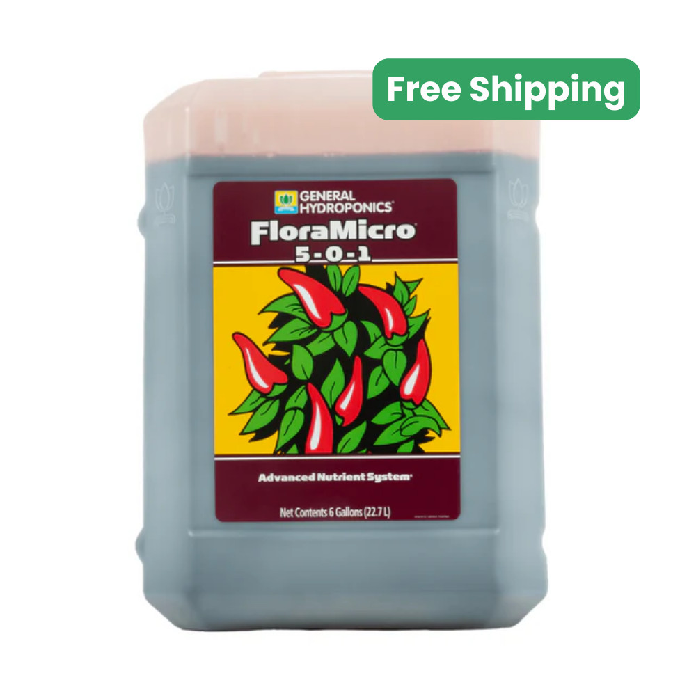 General Hydroponics Flora Micro 1 QT, 1 Gallon, 2.5 Gallon,...