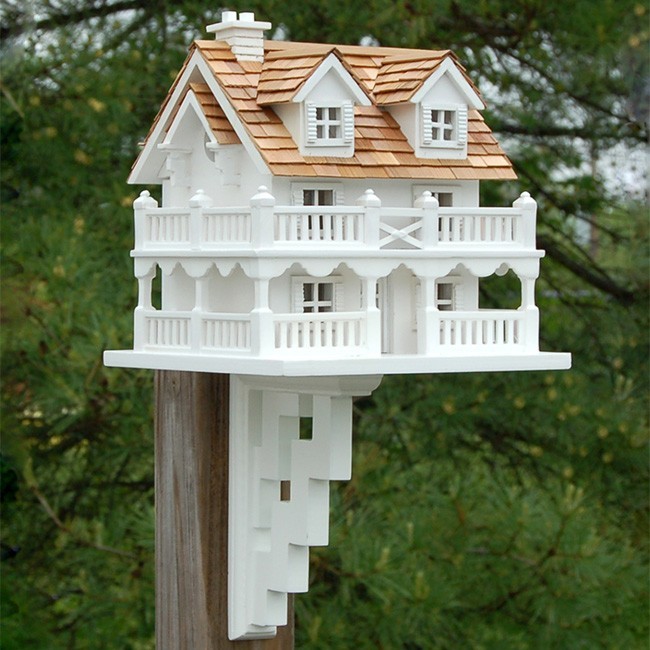 Home Bazaar Cape Cod Bird House With Bracket
