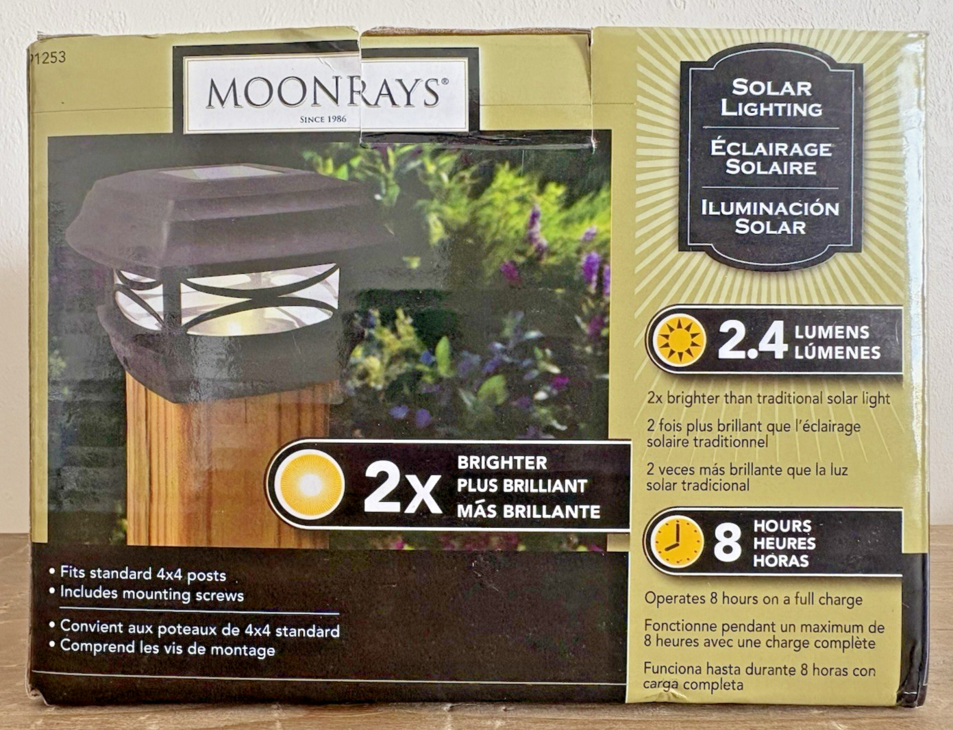 Moonrays Solar Lighting for Standard 4x4 Posts