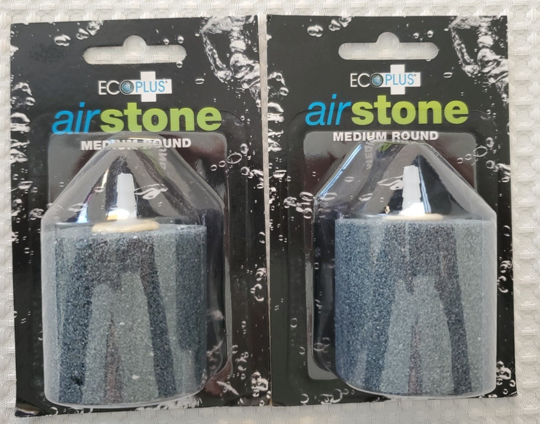 EcoPlus Medium Round Air Stone - 2 Pack