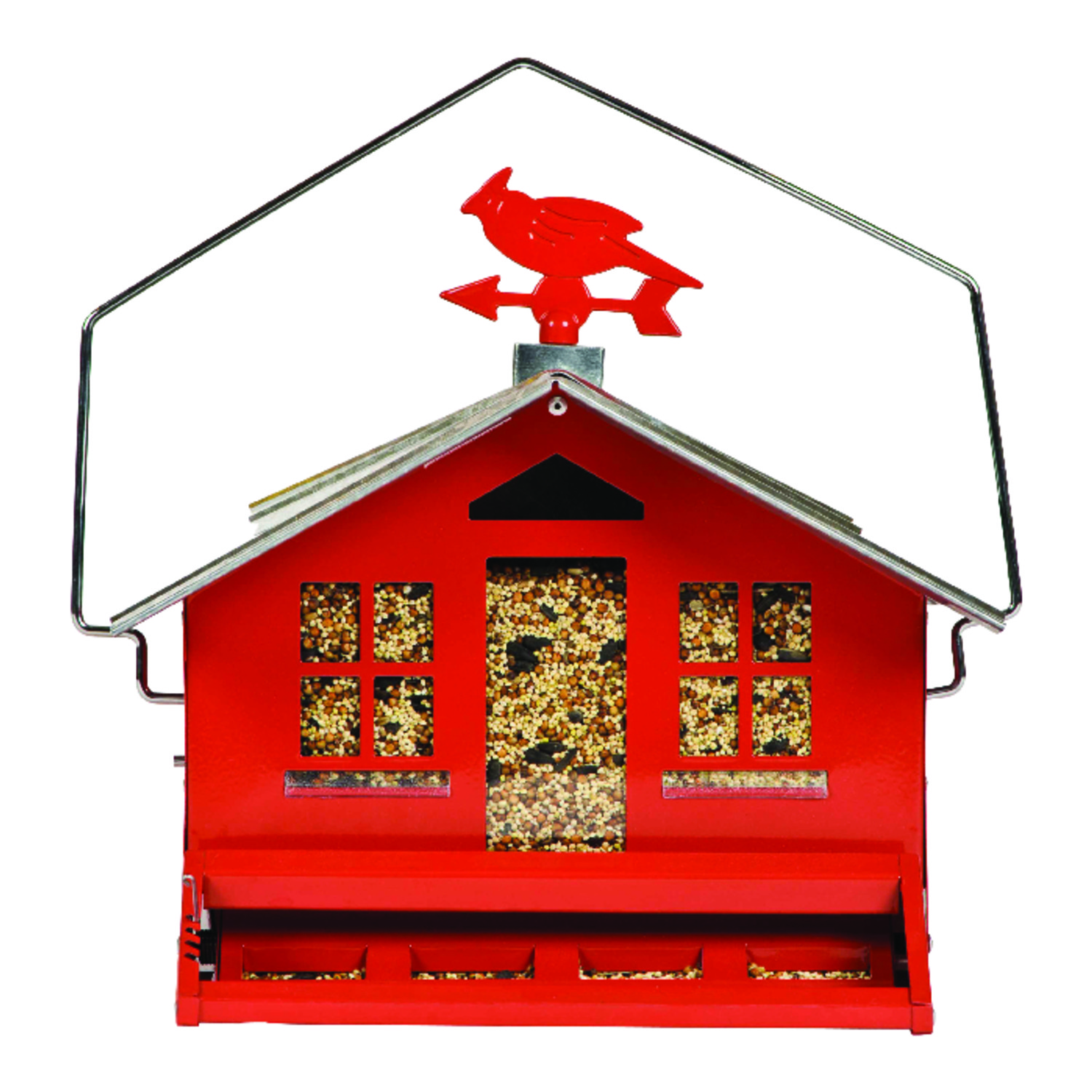 Perky-Pet Squirrel-Be-Gone Metal Bird Feeder - Country House...