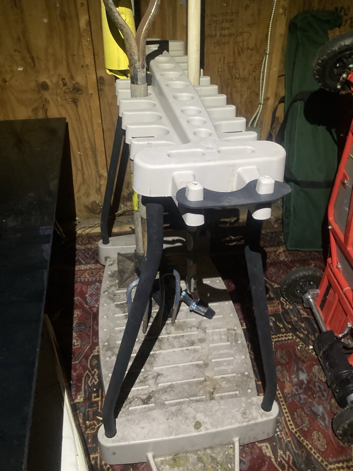 Rubmaid Deluxe Tool Tower - Garage Storage Organizer, Black,...