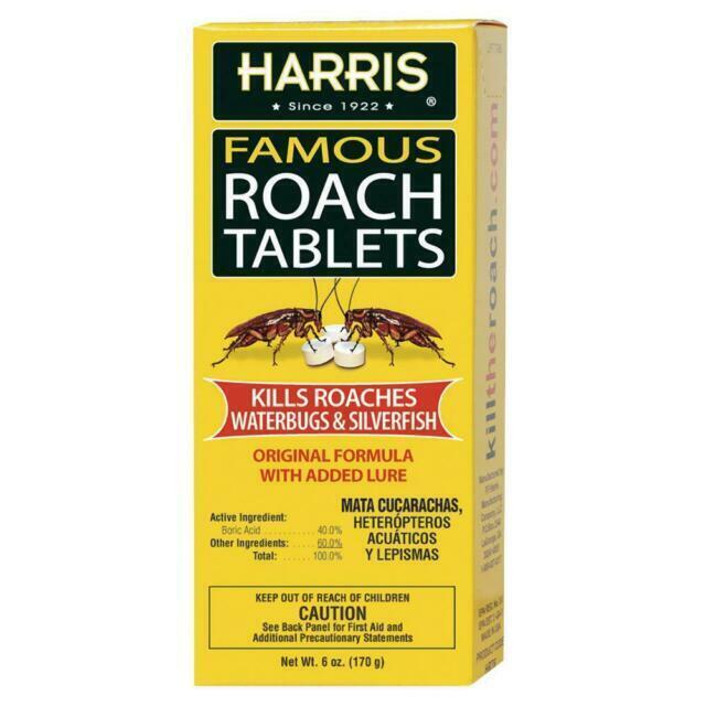 Harris Famous Roach Tablets - Silverfish & Water Bug Killer...