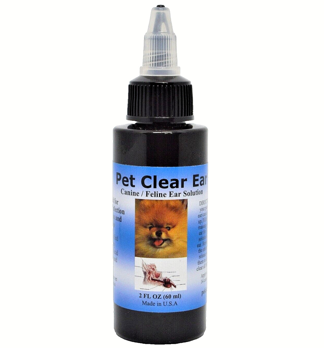 Pet Ear Drops for Dog & Cat Fungus, Yeast, Bacteria Infectio...