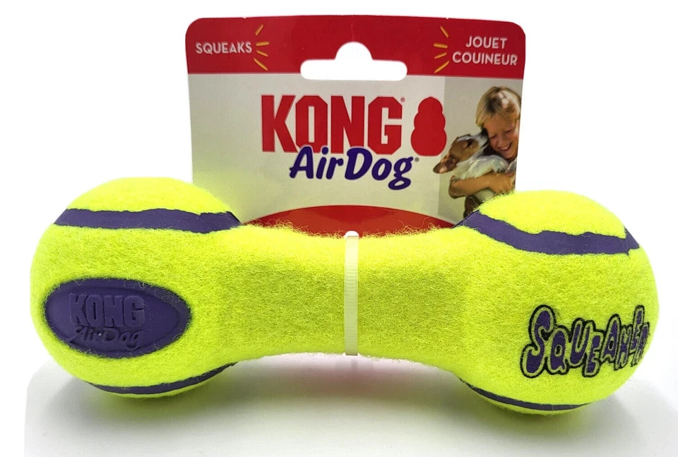 Kong AirDog Tennis Ball Dumbbell Toy for Dogs - Medium Inter...