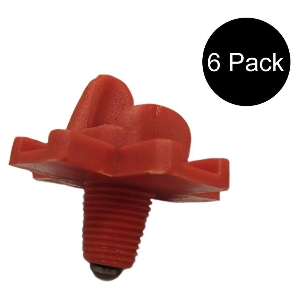 Poultry Nipple Waterer, 6-Pack Horizontal Side-Mount Automat...