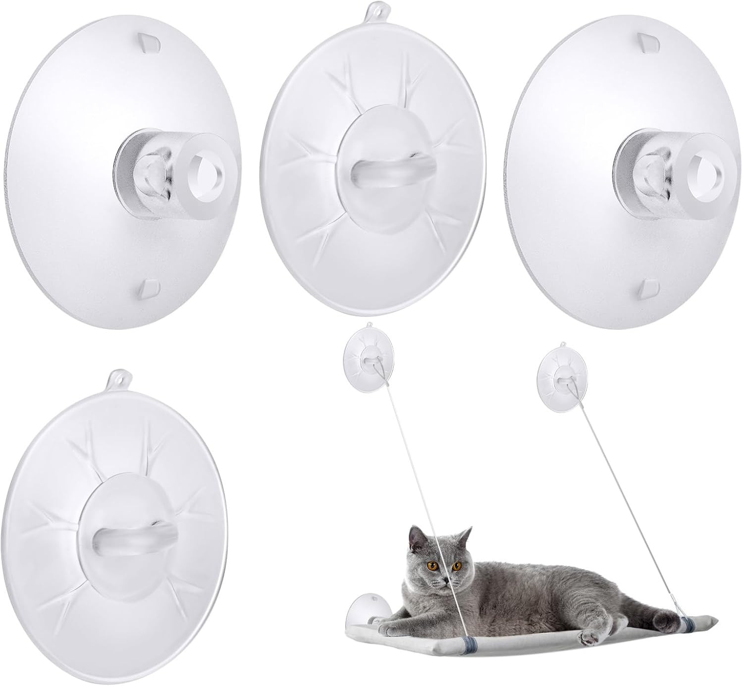 Cat Window Perch Suction Cup Bed Seat Replacement (4-Pack)