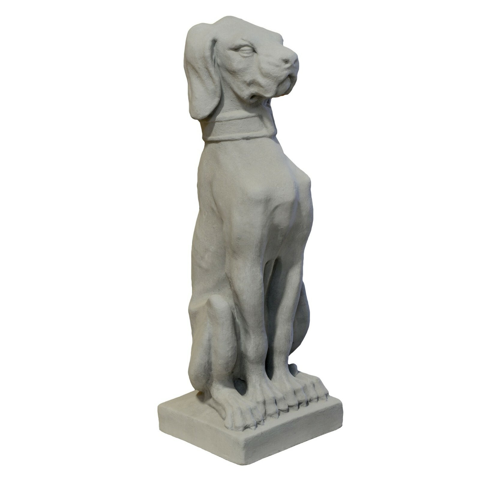 Cast Stone Cement Hound Dog Gargoyle Statue (22")