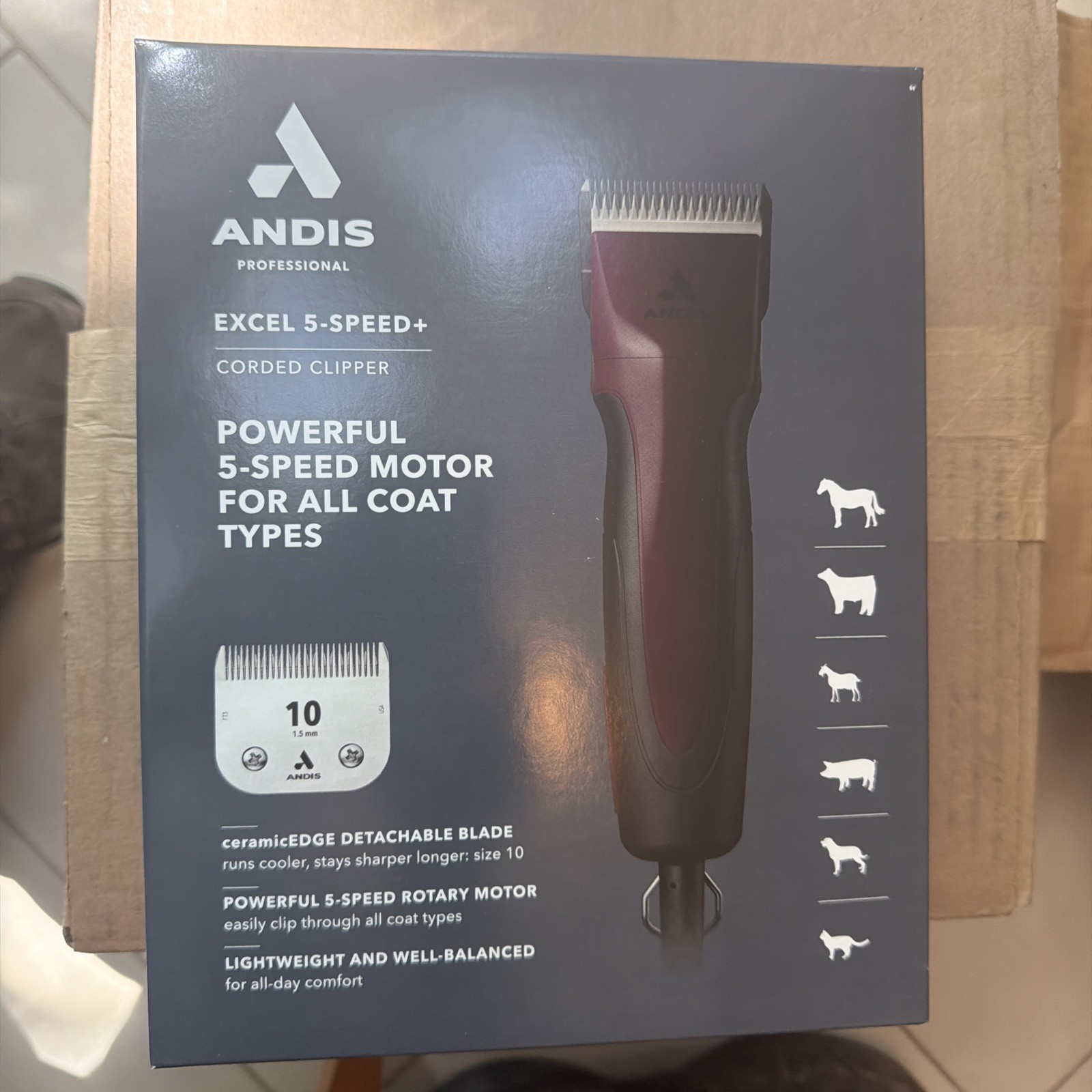 Andis Pro Excel 5-Speed Dog Clippers Model 68530