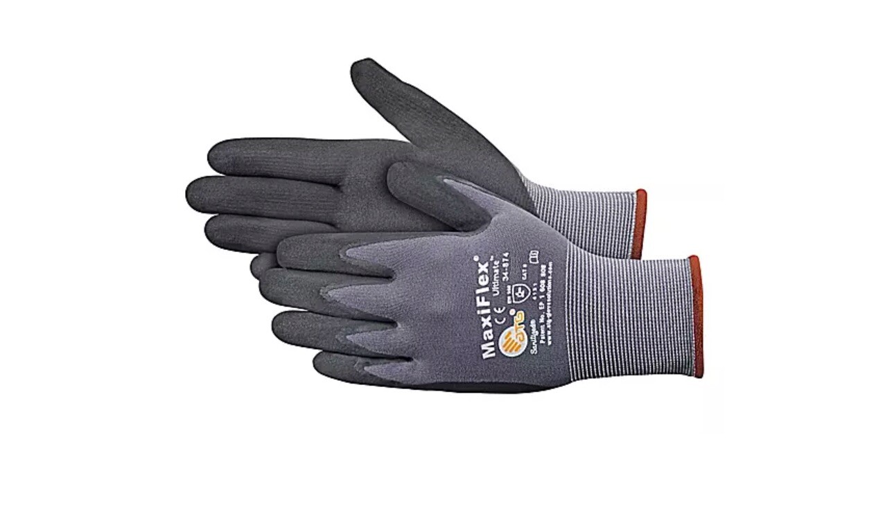Maxiflex Ultimate Nitrile Micro-Foam Coated Gloves - Large,...