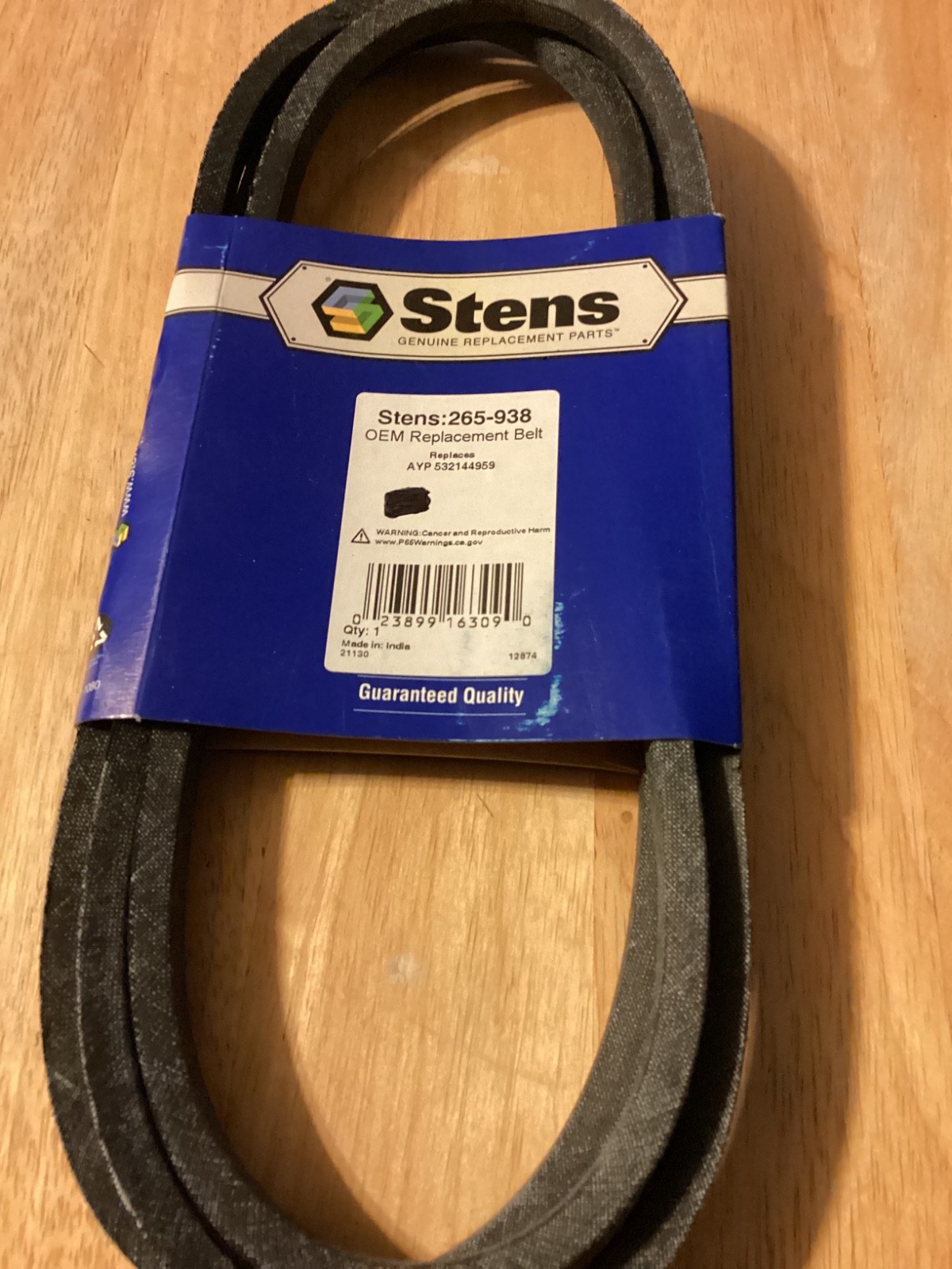 Stens Belt Model 265-938 Replacement AYP 532144959