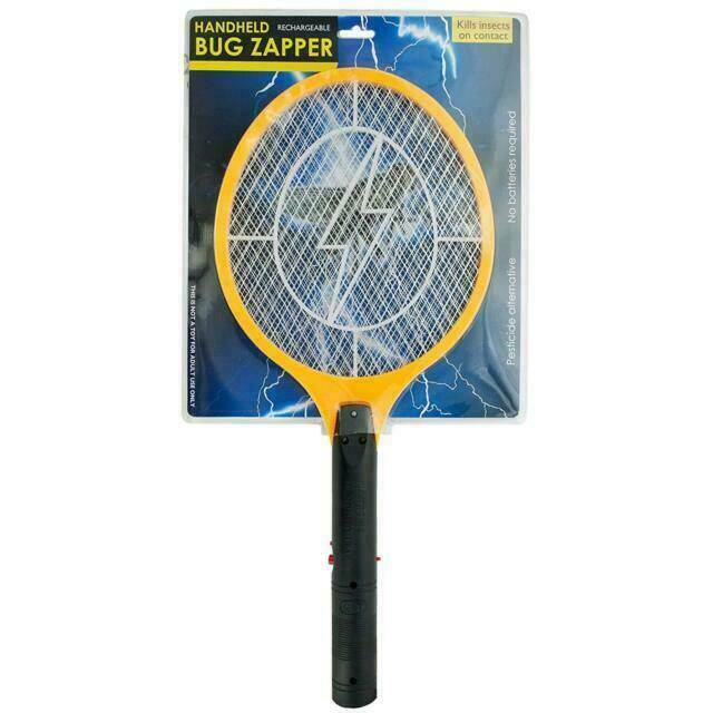 Rechargeable Electric Mosquito Fly Swatter Zapper Tennis Rac...