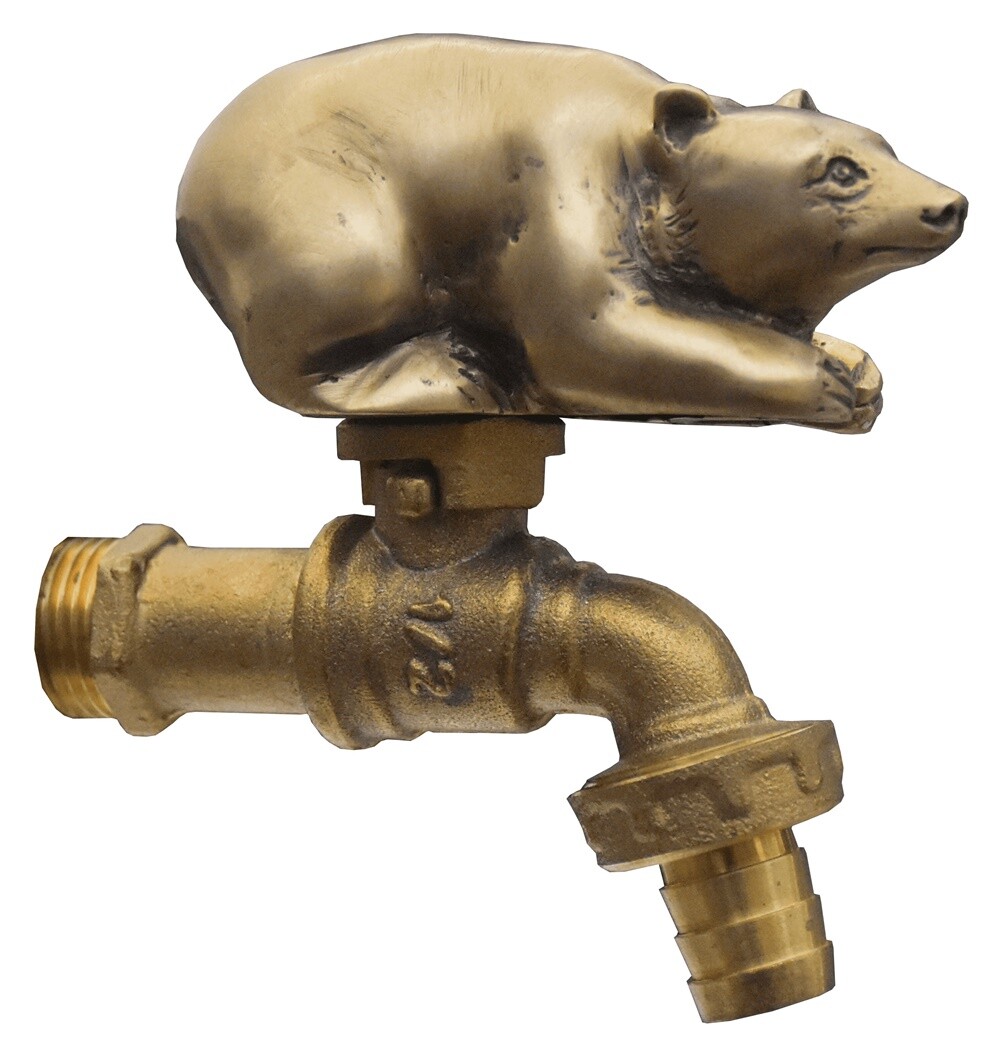 Vintage Animal Design Brass Garden Tap Faucet Outdoor Home D...