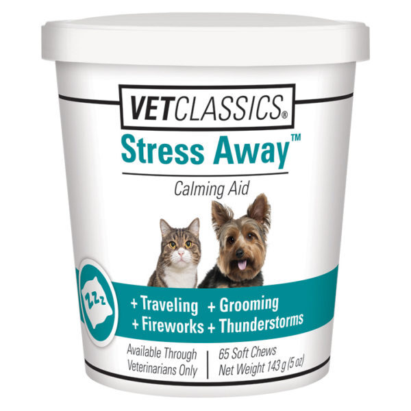 VetClassics Stress Away Soft Chews for Dogs and Cats, 65 Che...