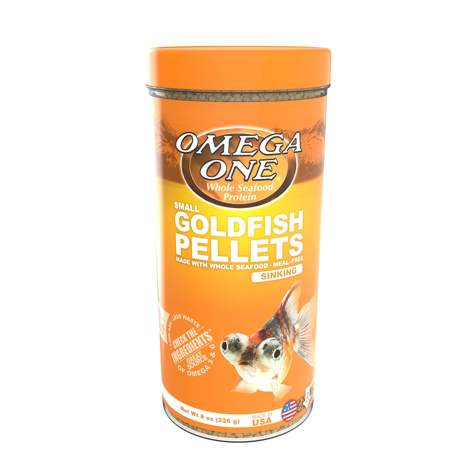 Omega Goldfish Pellets - Sinking Food, 2mm Small Pack of 1 -...