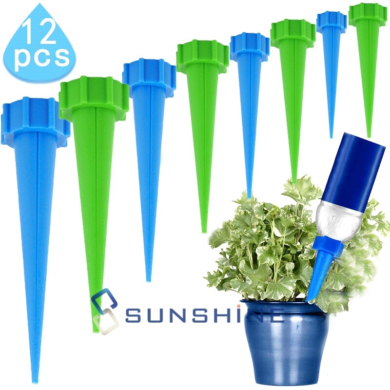 Automatic Garden Cone Watering Spike for Plants - 12 Units