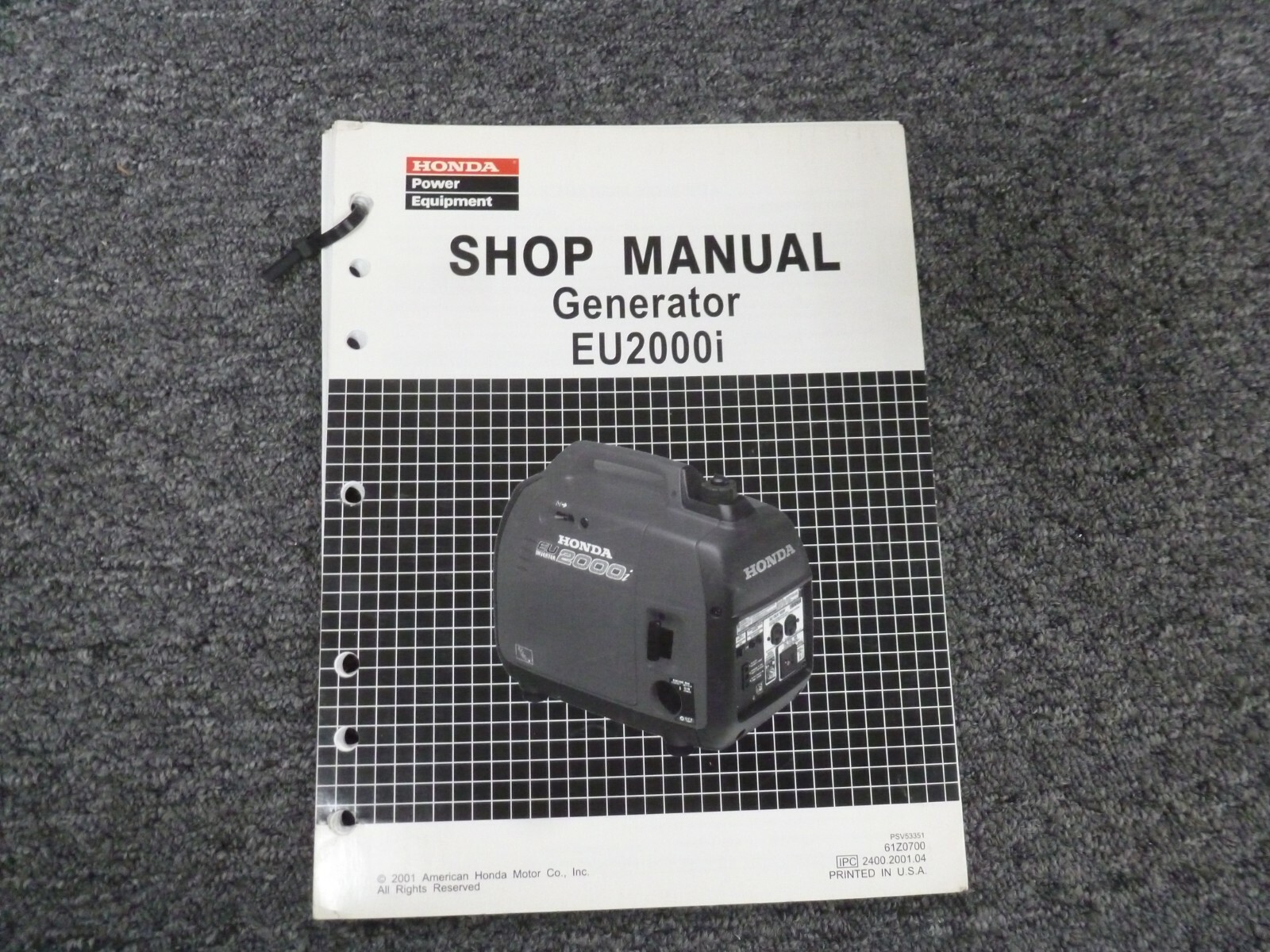 Honda EU2000i Shop Manual