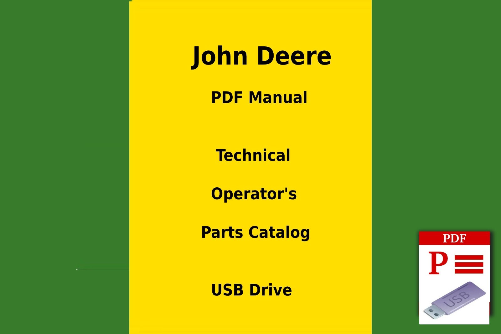 John Deere 318 Tractor Manual & Operator's Guide USB