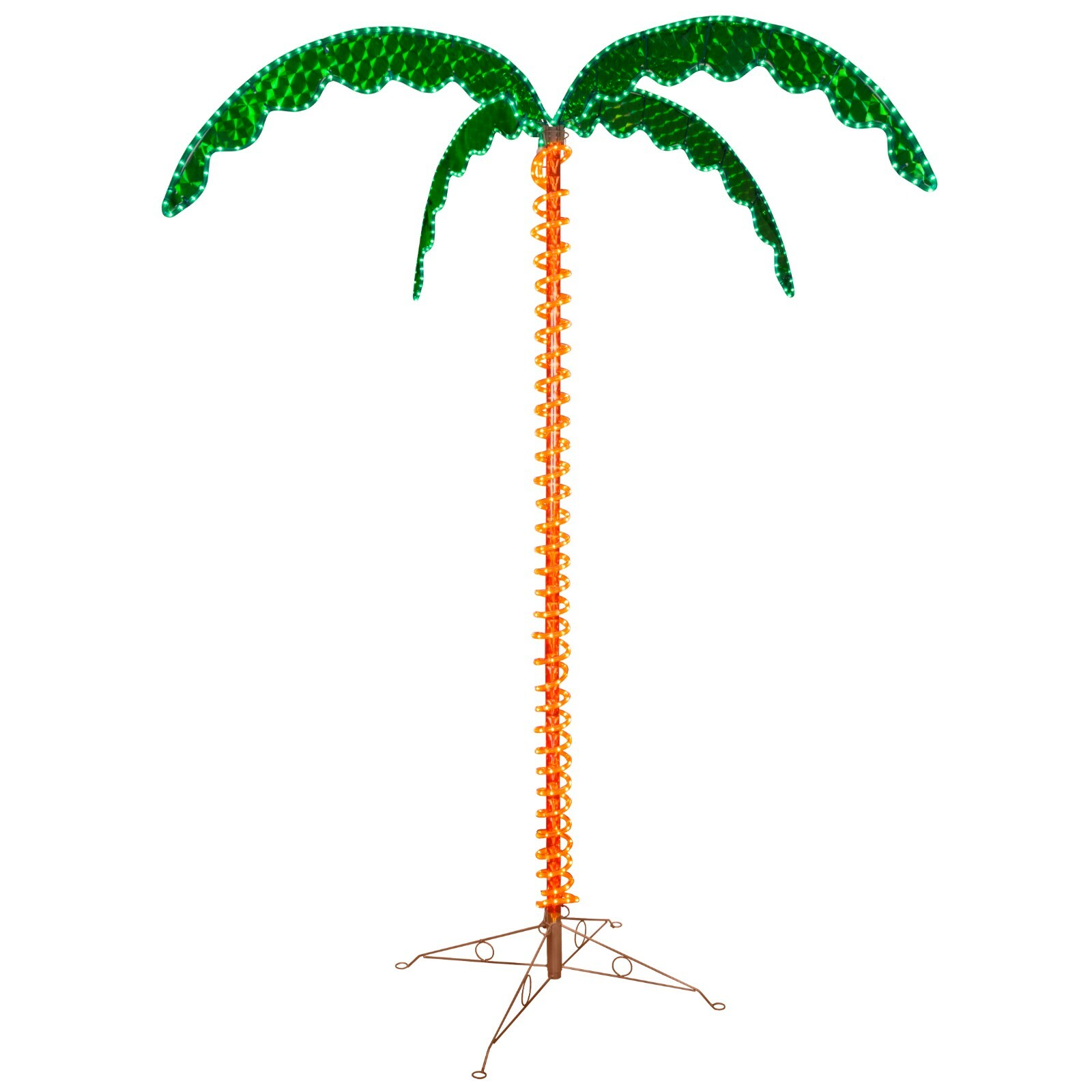 Deluxe LED Lighted Palm Trees Rope Light Set