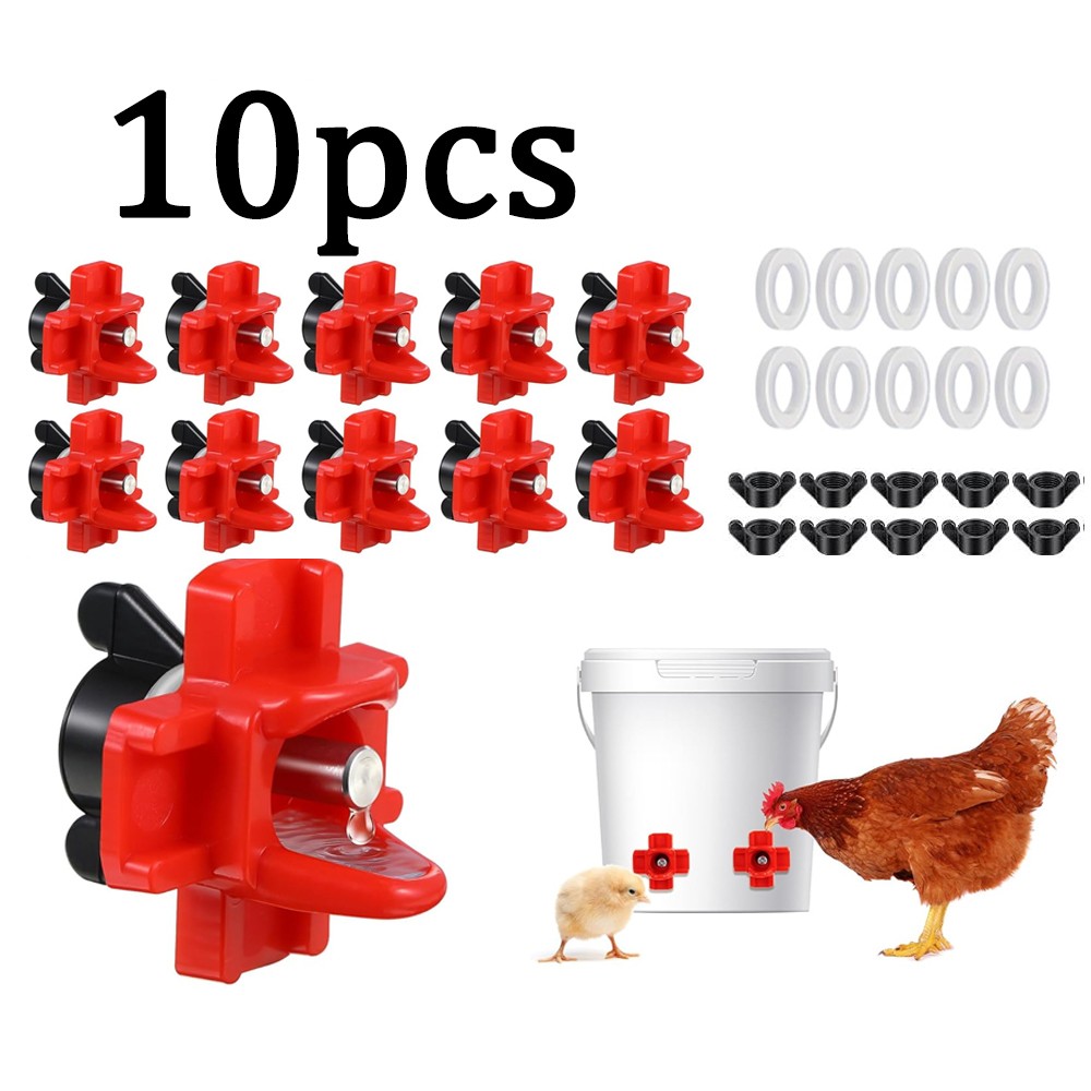 Chicken Nipples Automatic Waterer Poultry Drinker Hen Duck Q...