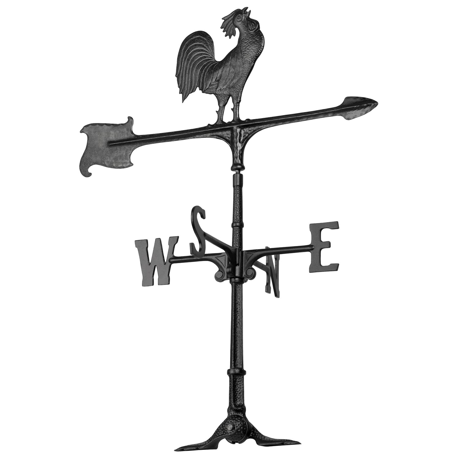 Whitehall Products Rooster Accent Weathervane - 30 Inch Blac...