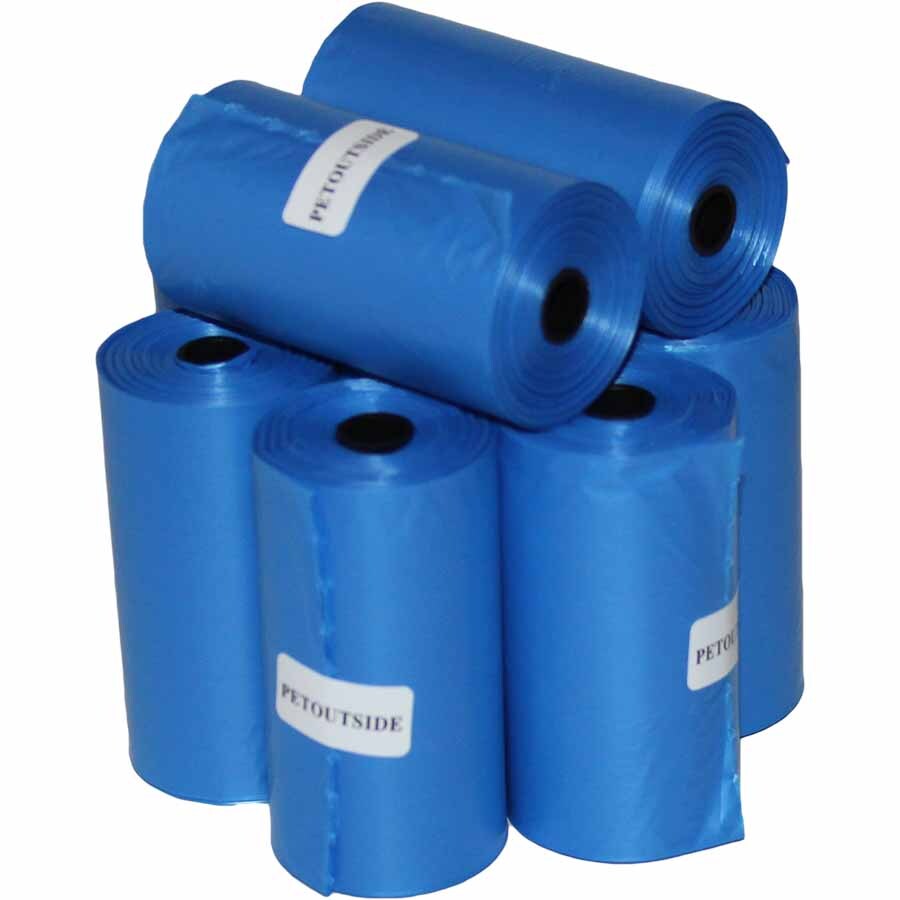 Dog Waste Bags | Unscented | Black, Blue, Purple | Refill Ro...
