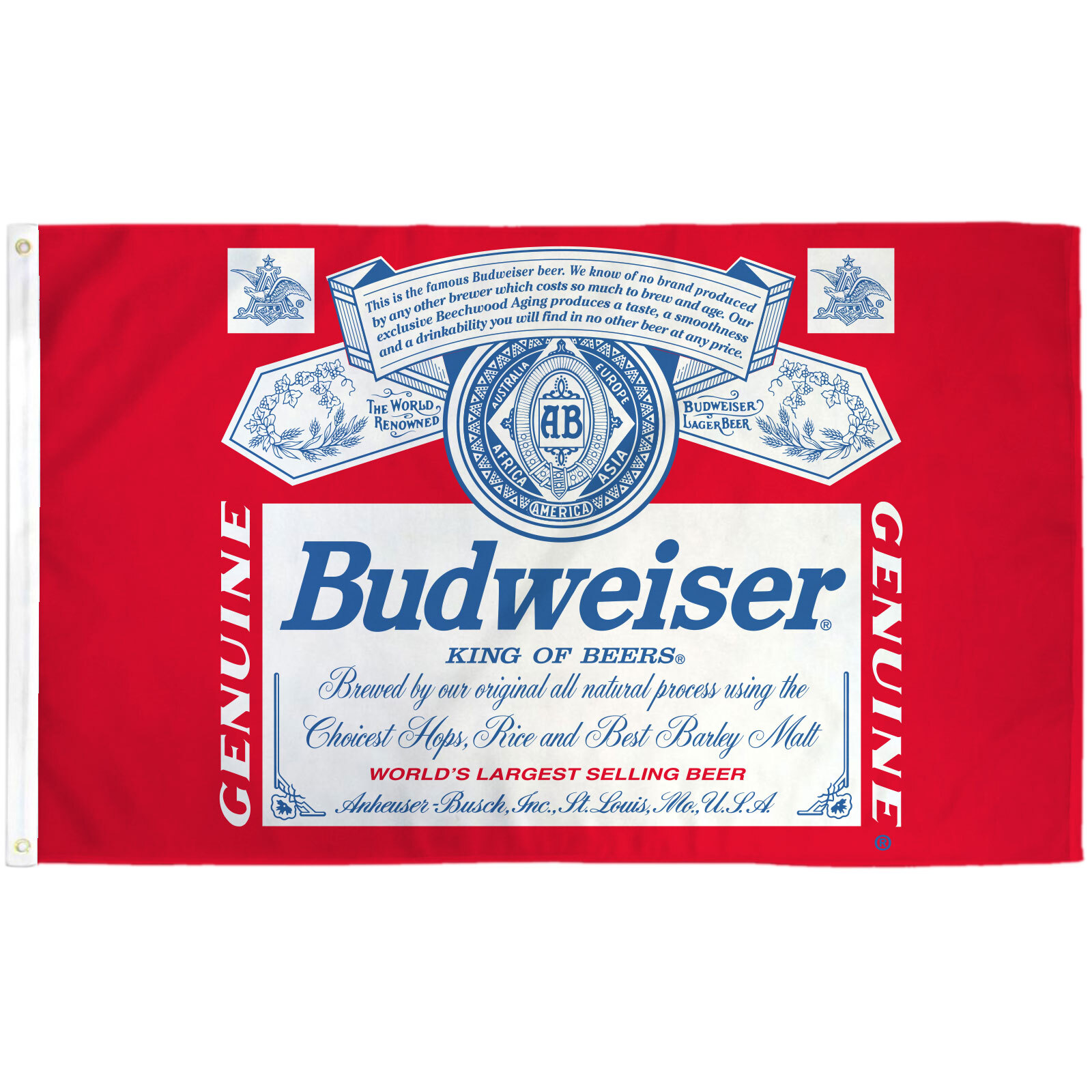 Budweiser Flag 3x5 Polyester