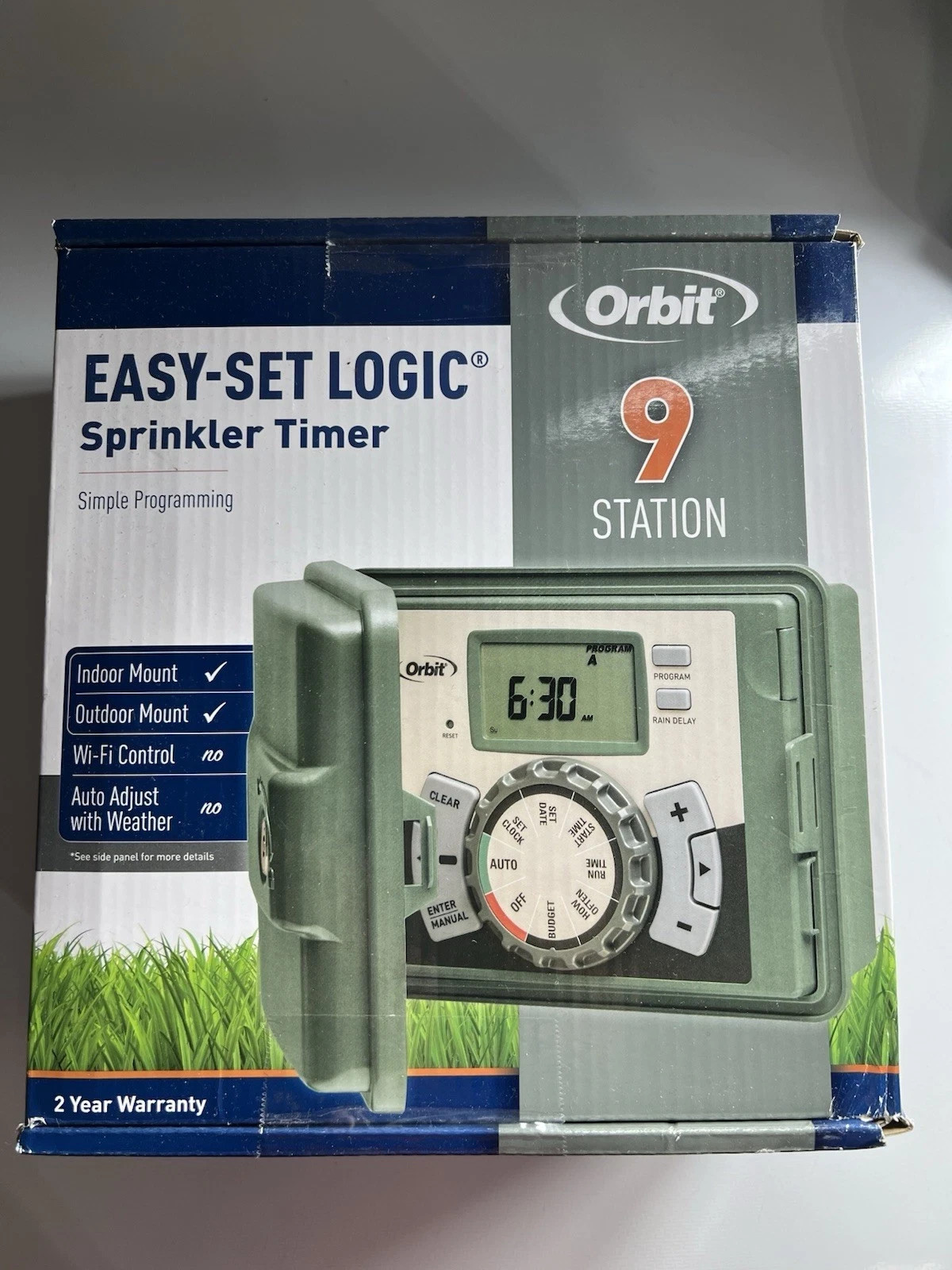 Orbit Logic Dial Sprinkler Timer - 9-Zone Model 57899