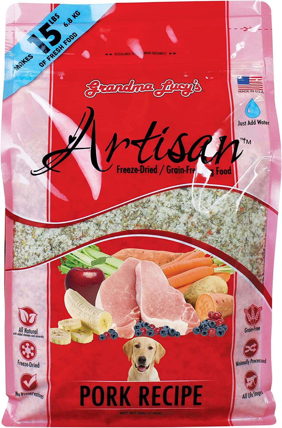 "Grandma Lucy's Artisan Dog Food, Grain-Free & Freeze-Dried,...
