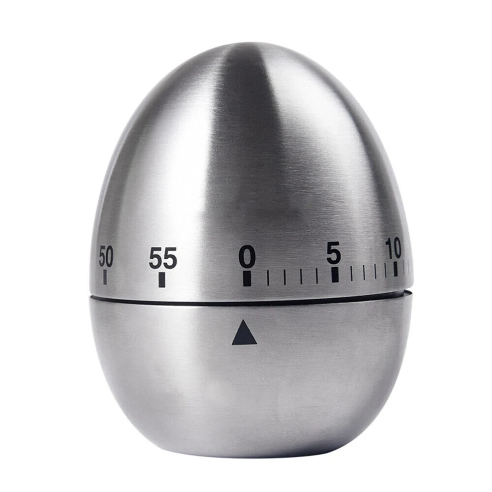 Egg Timer Stainless Steel Mechanical Rotate Countdown Manual