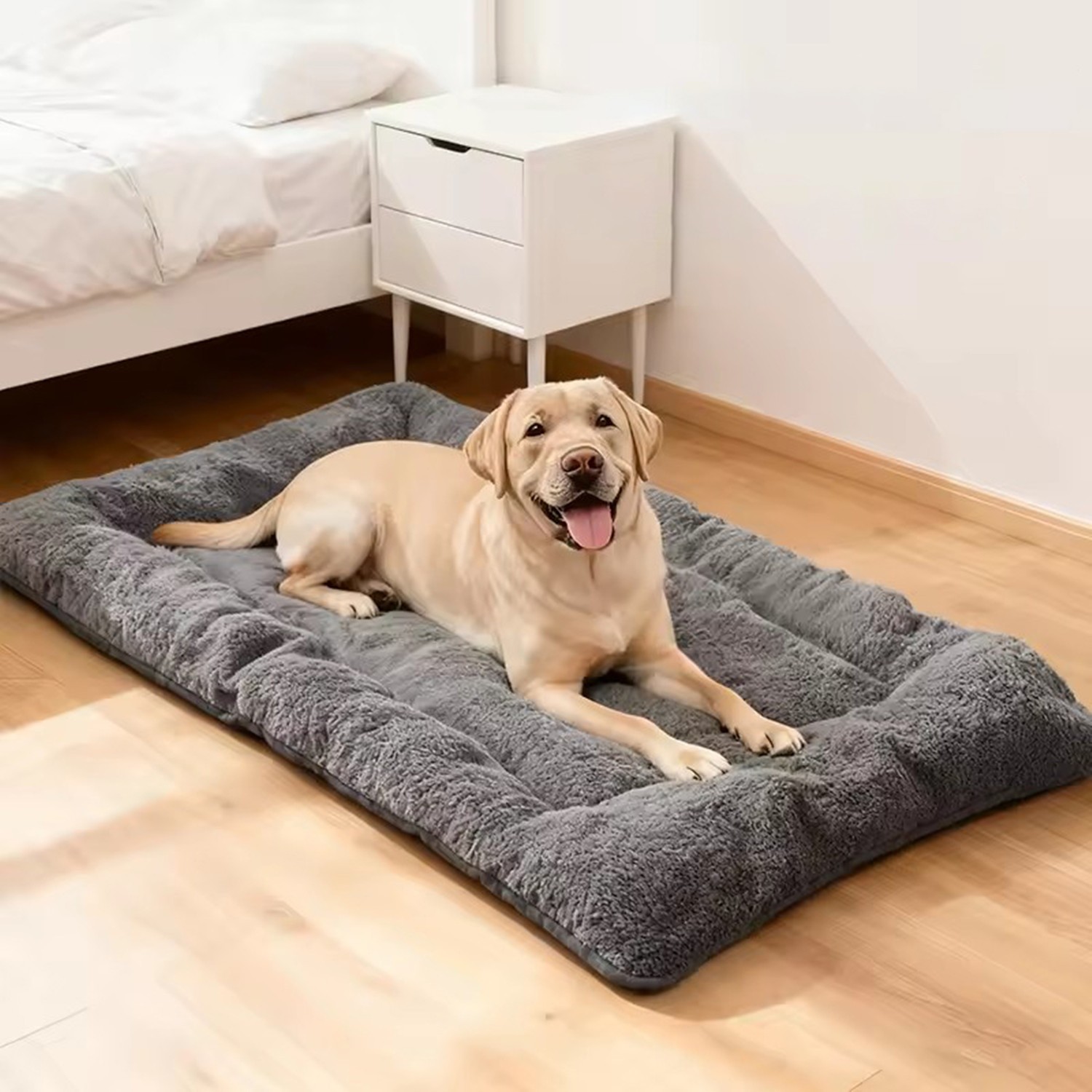 Dog Crate Pad for Large Dogs 48in x 23in Plush Soft Kennel M...
