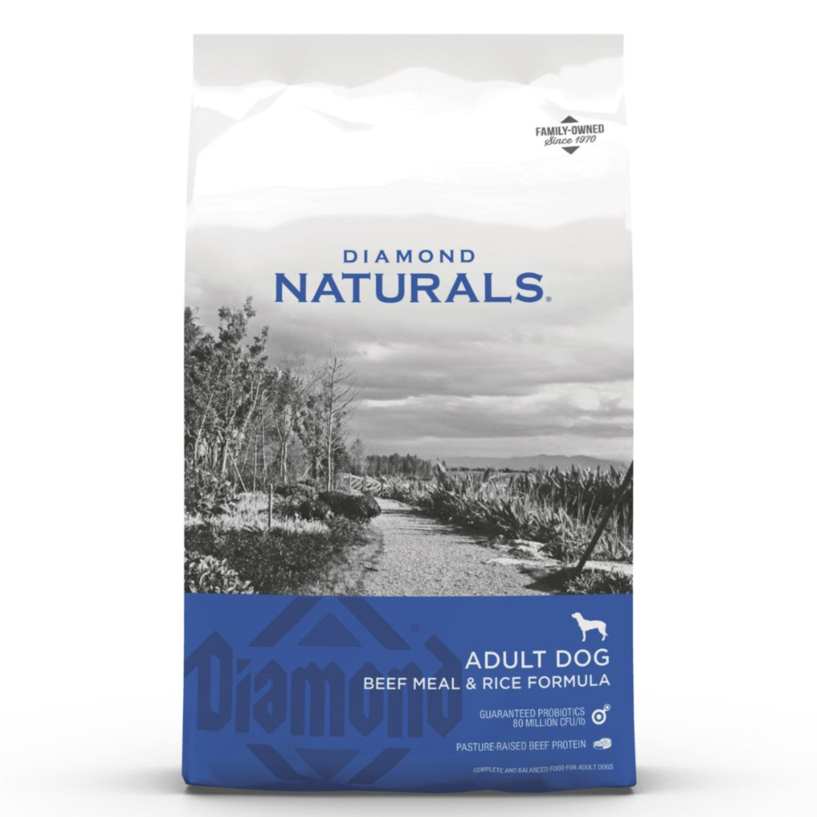 Diamond Naturals Adult Dry Dog Food - 40lb Beef Meal & Rice...