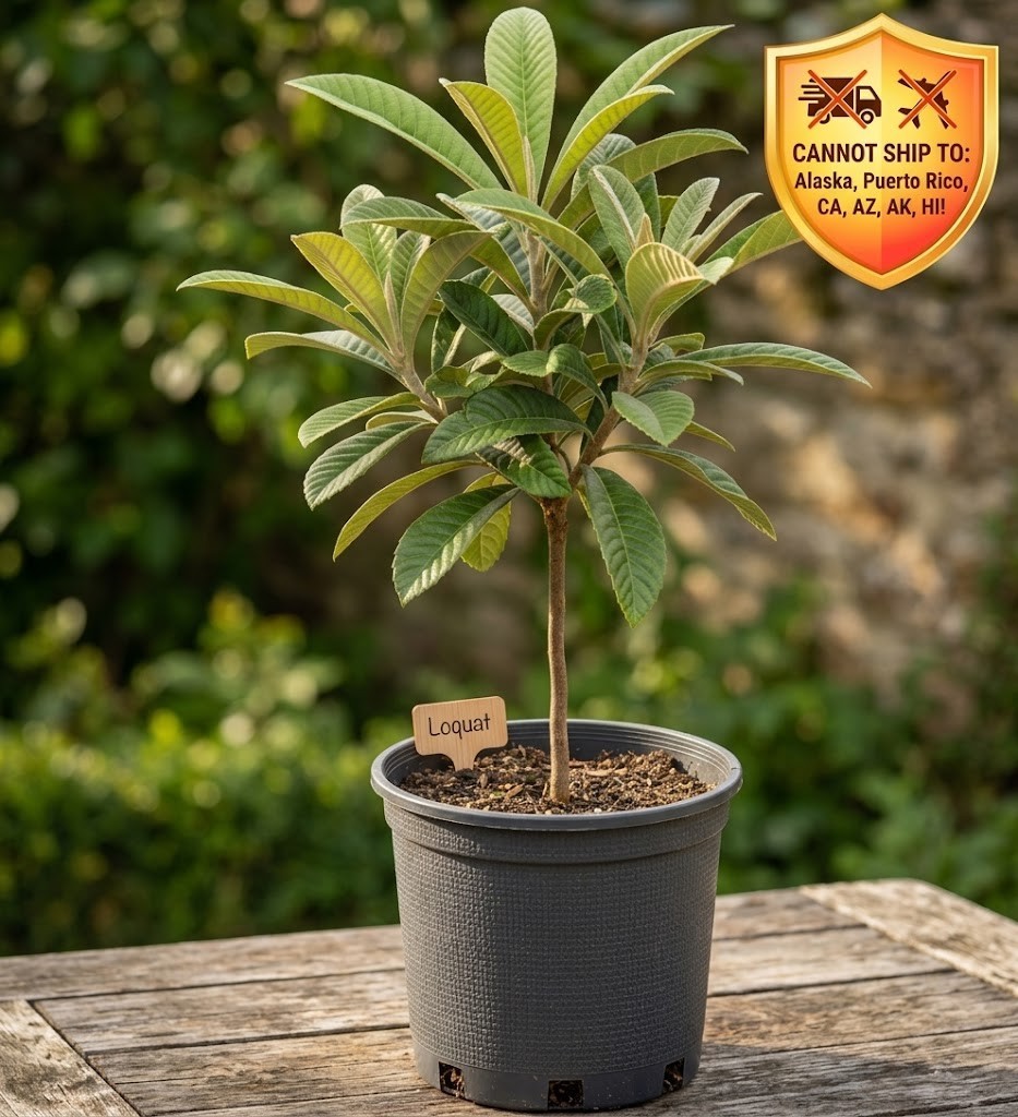 Loquat Tree Eriobotrya Japonica Live Plant - Edible Sweet Ni...